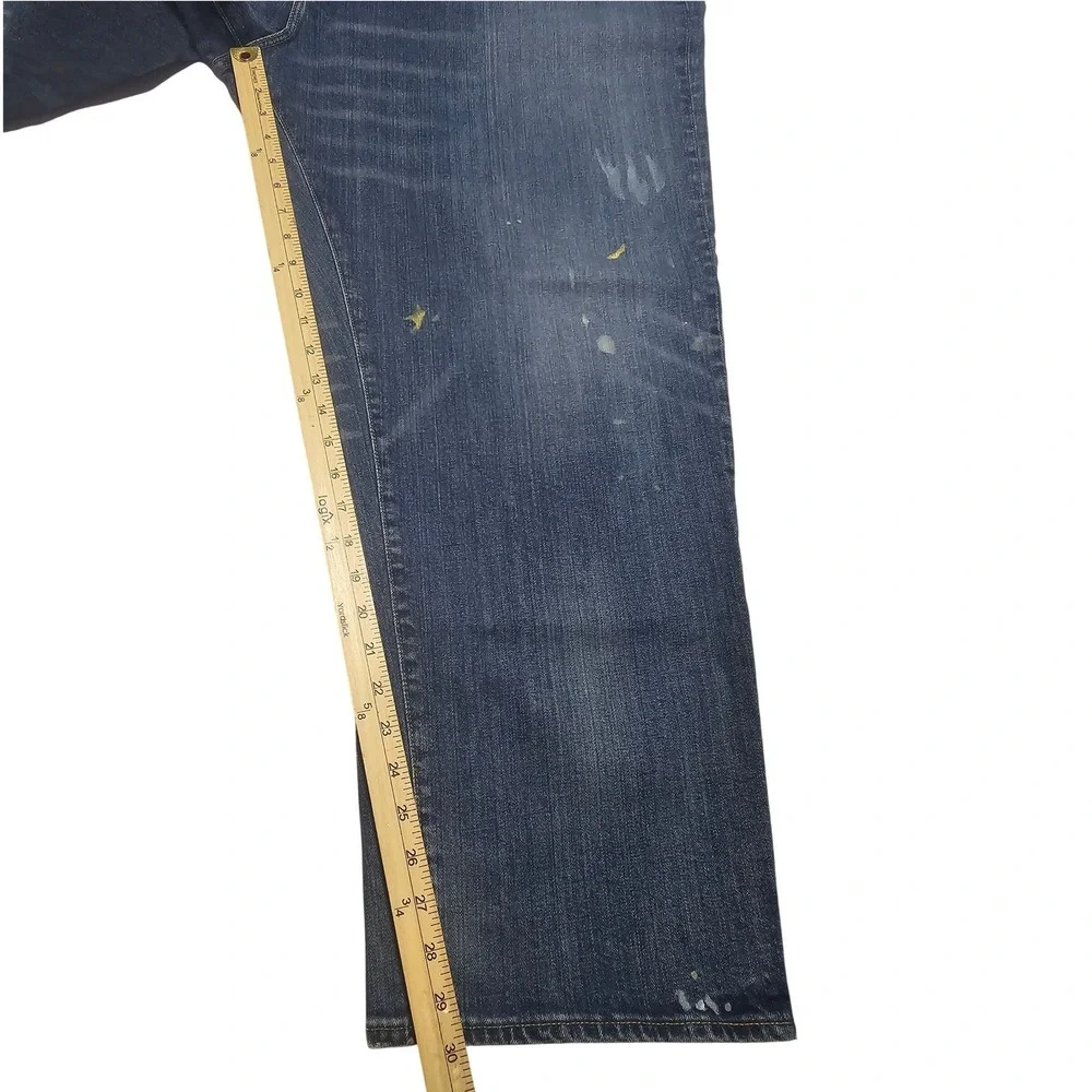 NWT Polo Ralph Lauren Varick Slim Straight Paint Splatter Jeans 50x30 XL